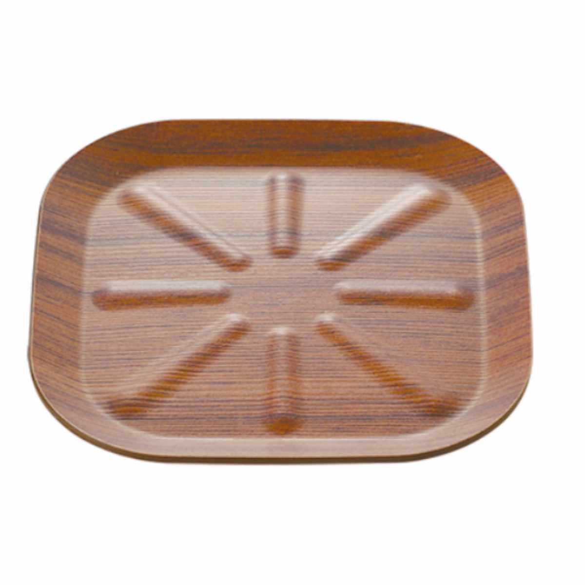 コースター ラミネウェア ( 日本製 滑り止め加工 紙 樹脂 角型 環境にやさしい 茶托 茶たく スクエア おしゃれ シンプル ナチュラル 木目調 エコ テーブルウェア キッチン雑貨 キッチン用品 お茶用品 ) 【白木目】 白木目