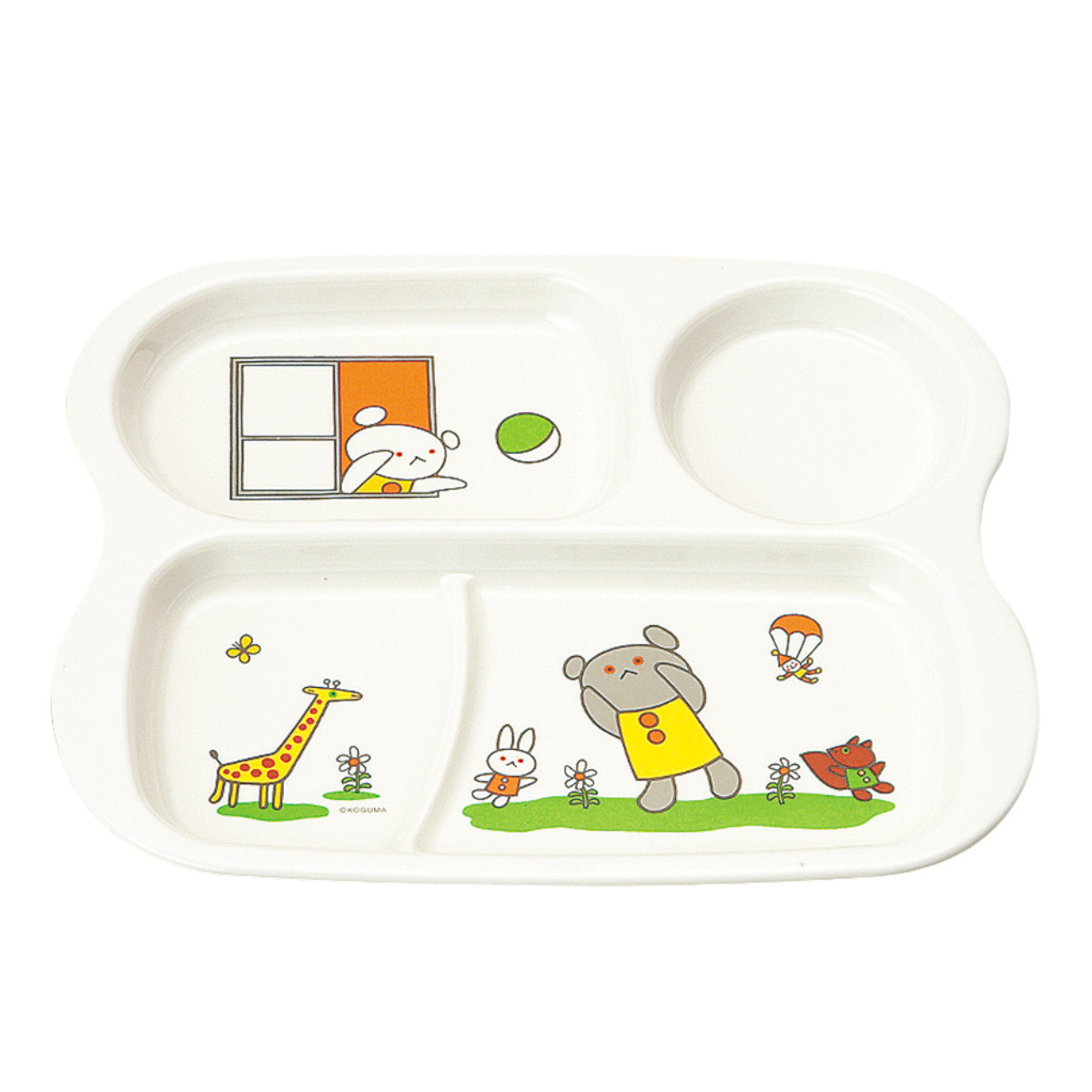 ランチプレート ランチプレートセット こぐまちゃん ( 食洗機対応 メラミン 子ども 子供 キッズ プレート 皿 お皿 フォーク スプーン コップ 茶碗 飯椀 キャラクター かわいい カトラリー おしゃれ )