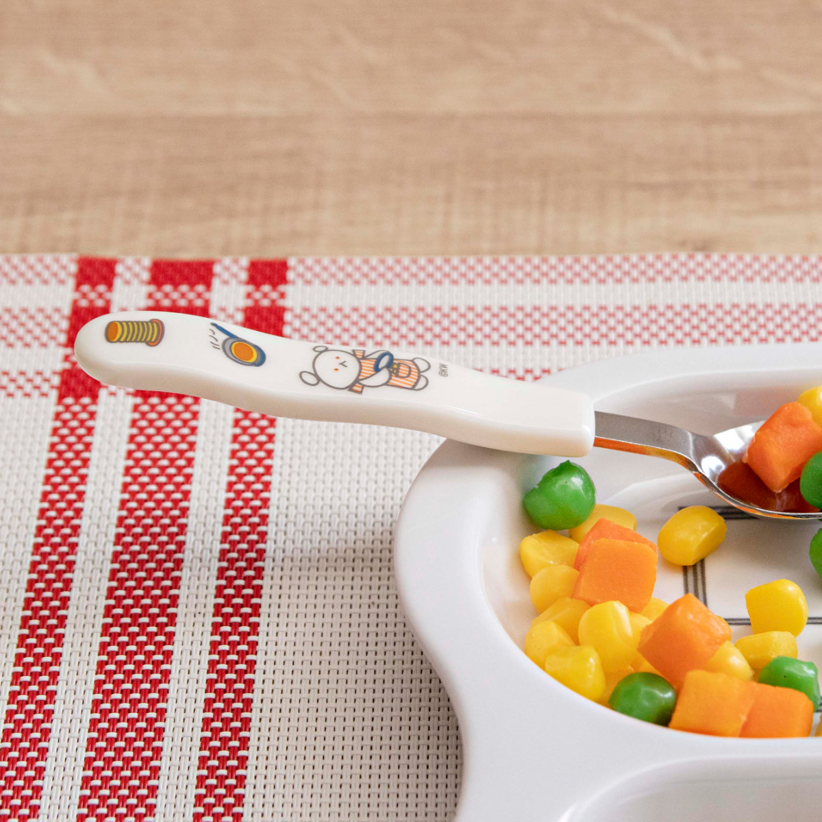 ランチプレート ランチプレートセット こぐまちゃん ( 食洗機対応 メラミン 子ども 子供 キッズ プレート 皿 お皿 フォーク スプーン コップ 茶碗 飯椀 キャラクター かわいい カトラリー おしゃれ )