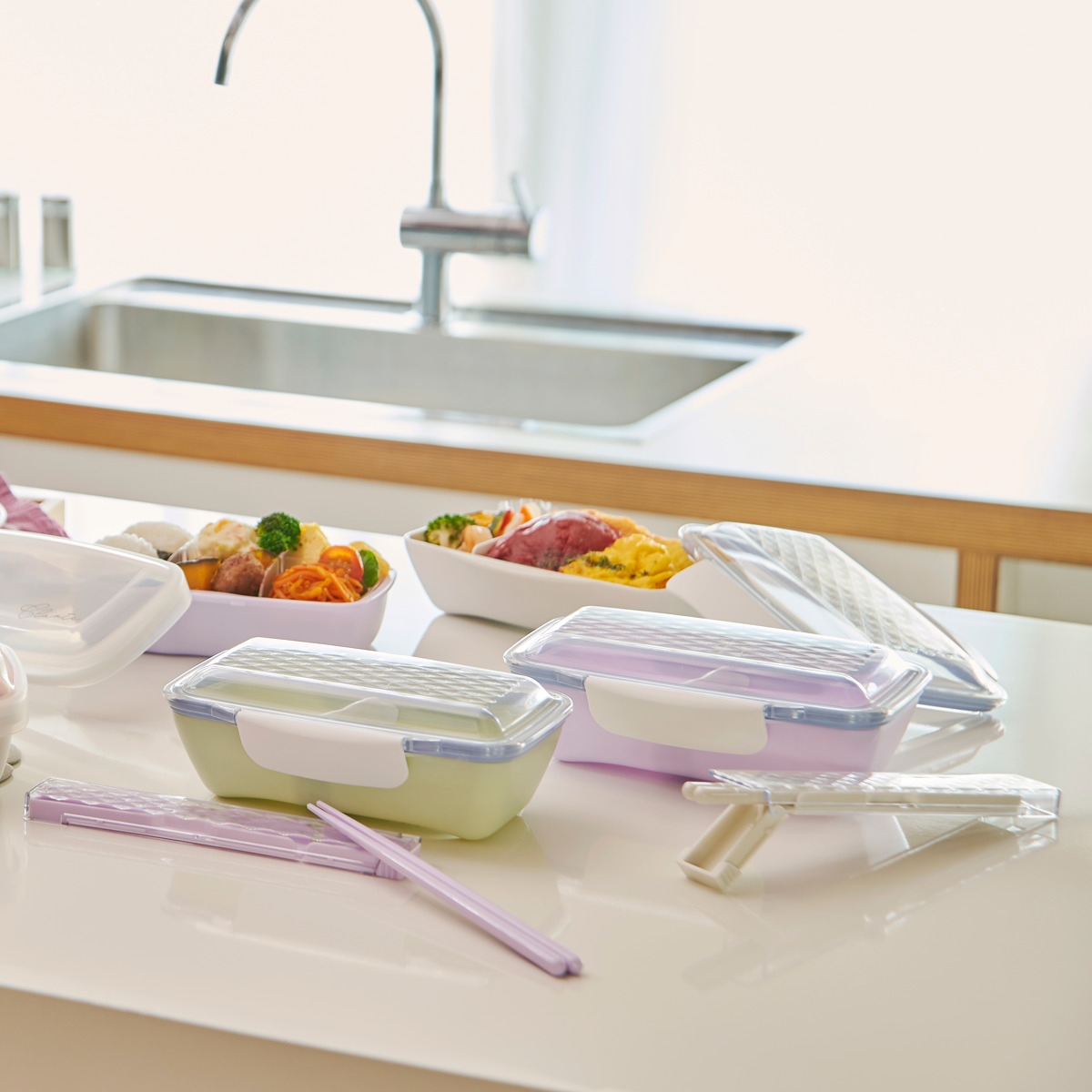 箸箱セット ダイヤカット箸・箸箱セット(S) ( 食洗機対応 箸 箸&箸箱セット お箸 箸ケース 日本製 食洗機OK はし 弁当 お弁当 スライド式 折れ曲げ式 持ち運び お弁当用 携帯用 クリア 透明 かわいい ) 【アースグリーン】 アースグリーン