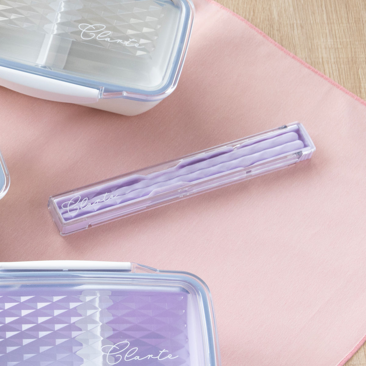 箸箱セット ダイヤカット箸・箸箱セット(S) ( 食洗機対応 箸 箸&箸箱セット お箸 箸ケース 日本製 食洗機OK はし 弁当 お弁当 スライド式 折れ曲げ式 持ち運び お弁当用 携帯用 クリア 透明 かわいい ) 【アースグリーン】 アースグリーン