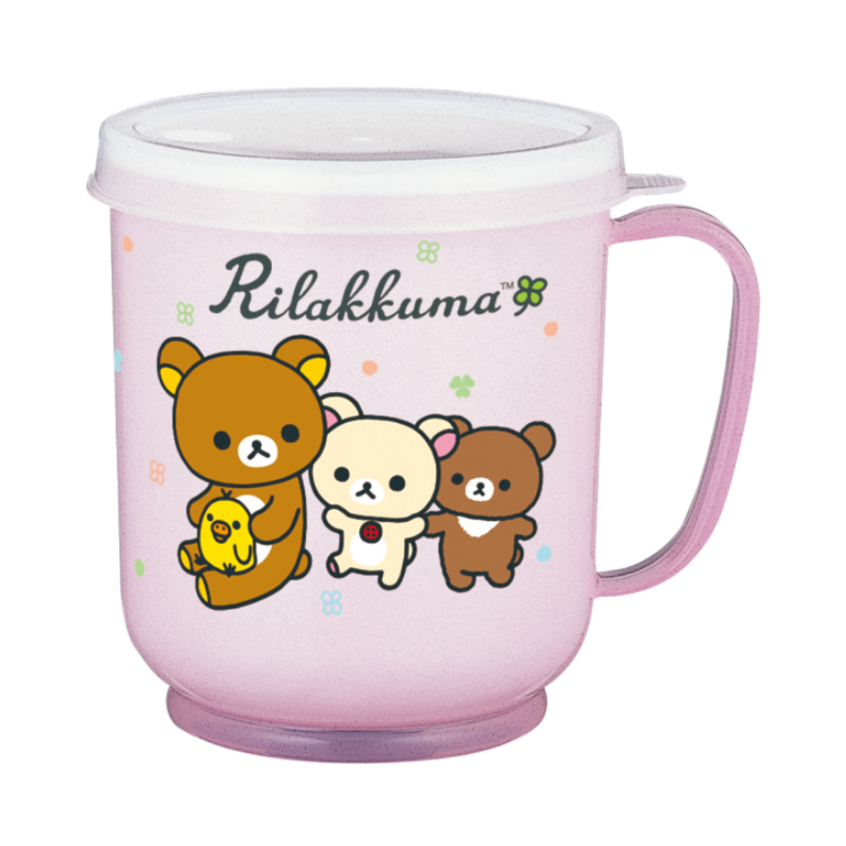 コップ 300ml 蓋付カラーコップ リラックマ ( 日本製 キャラクター かわいい マグ マグカップ 蓋付き ストロー穴付き カップ ふた付き フタ ストローマグ 子ども 子供 キッズ 入院 介護 ) 【ピンク】 ピンク