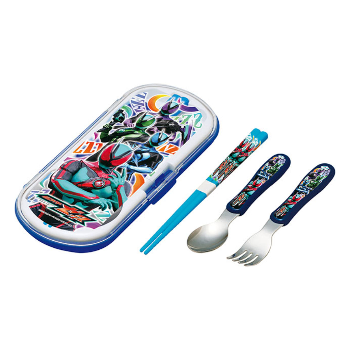 トリオセット 仮面ライダーゼッツ ステンレス製SF ( 仮面ライダー 食洗機対応 カトラリーセット お箸 子供 食洗機OK カトラリー トリオ セット お弁当 弁当 幼稚園 保育園 キッズ ゼッツ )
