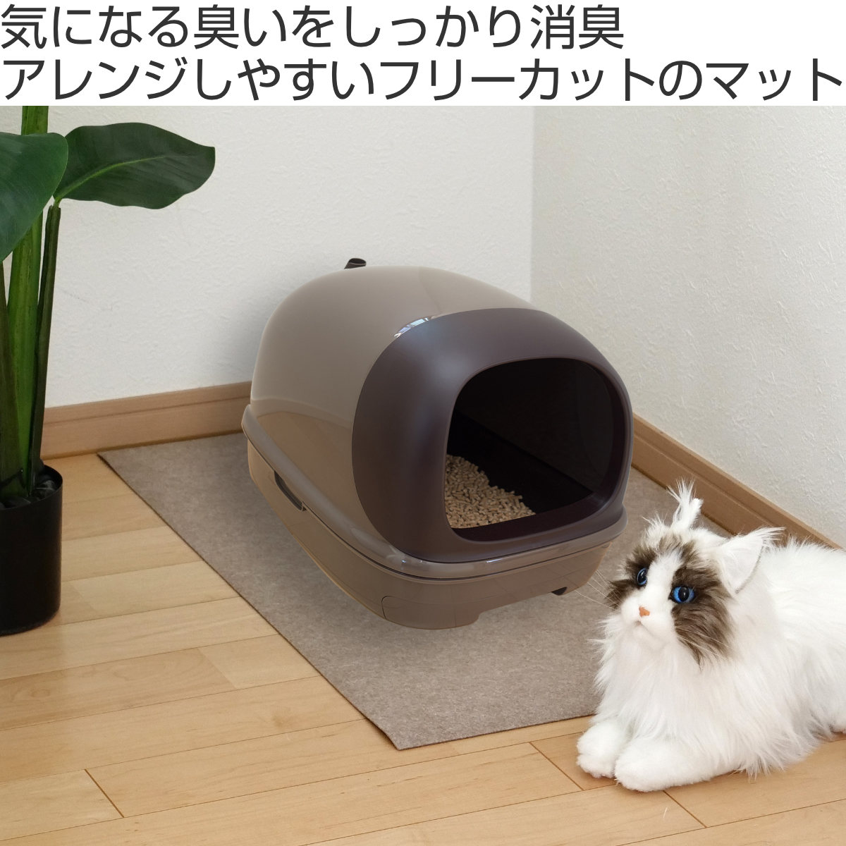 猫、犬のマット 玄関マット 50×80cm 滑り止め付 フロアーマット - マット