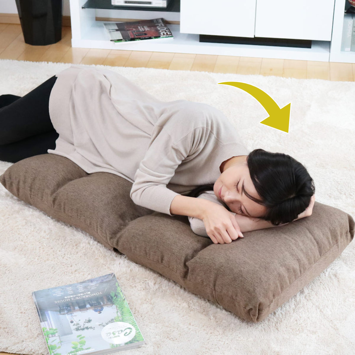 座椅子 幅47cm 専用カバーセット リクライニング 14段階 ( コンパクト 座いす 座イス チェア フロアチェア 1人掛け へたりにくい フラット カバー付き ウレタン 北欧風 おしゃれ リクライニングチェア 座り心地 快適 ごろ寝 お昼寝 ) 【グリーン】 グリーン