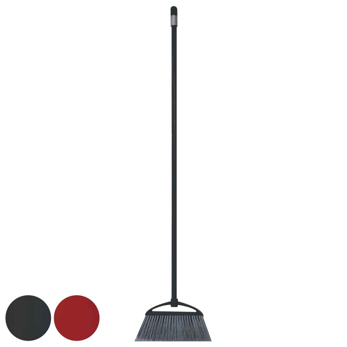 ほうき Ka:z clean 化繊 長さ135cm （ ホウキ 箒 屋外 室外 掃き 清掃 玄関 庭 ベランダ 掃除 そうじ ごみ ゴミ 外掃除 長柄箒 庭掃除 掃き掃除 はき掃除 玄関掃除 清掃グッズ 清掃道具 ） 【ブラック】