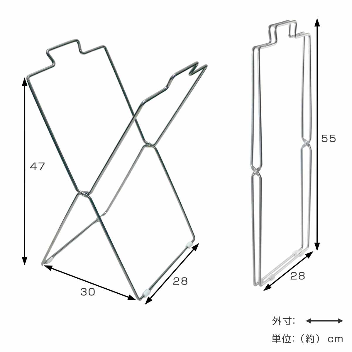 ゴミ箱 レジ袋スタンド シングルタイプ コンパクト ( ゴミ袋スタンド レジ袋 ゴミ袋 スタンド 分別 折りたたみ ゴミ袋ホルダー 袋 ごみ箱 シンプル 掛ける 取っ手付きゴミ袋 省スペース )