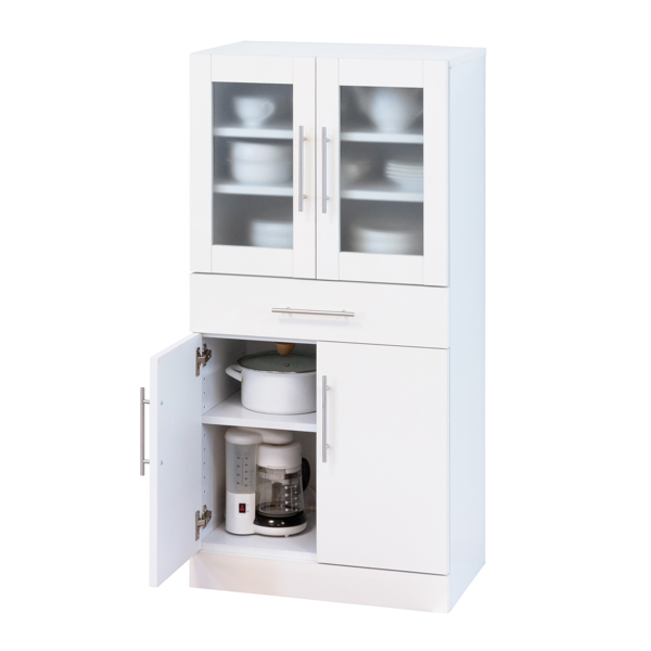食器棚 カトレア 幅60×高さ120cm （ カップボード キッチン収納 食器
