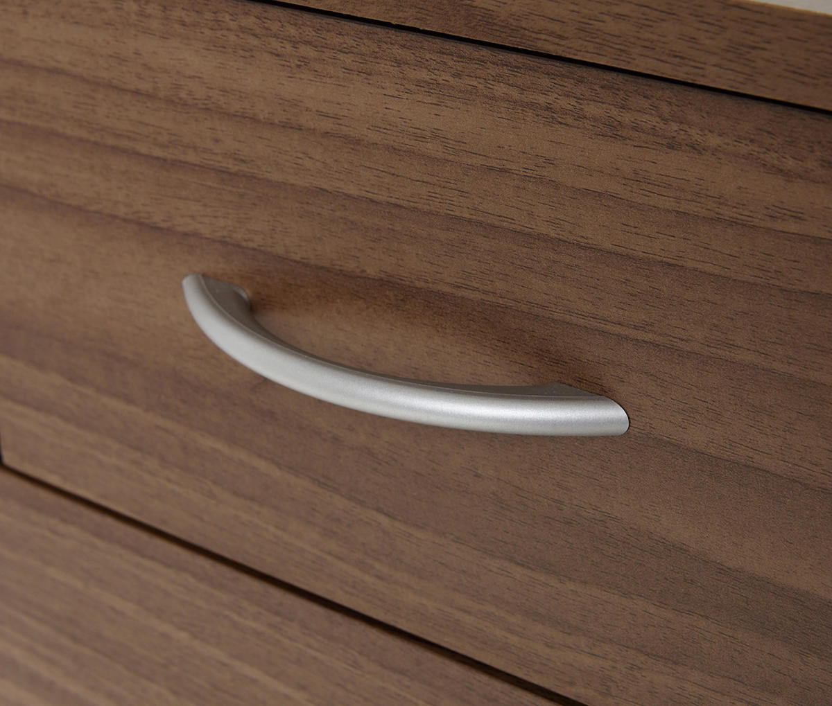 チェスト 幅60cm 4段 北欧風 ブルーム ( 4段 5杯 たんす タンス リビングチェスト 収納 リビング収納 衣類収納 箪笥 木目 ホワイト 白 ブラウン 茶色 おしゃれ ) 【ウォールナット】 ウォールナット