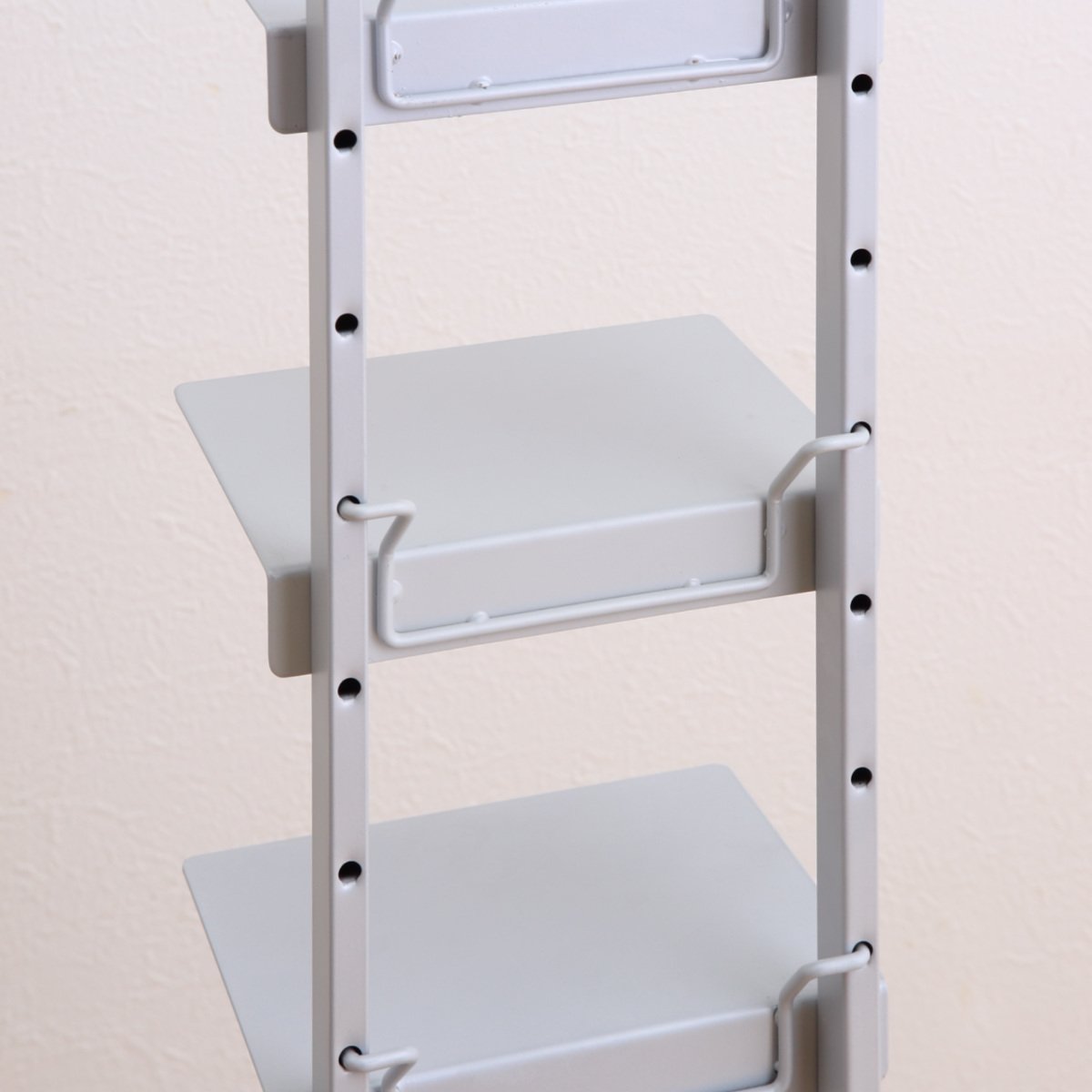 ブックタワー 幅30cm キャスター付き 高さ110cm 積読 つんどく ( マガジンラック ブックシェルフ 6段 本棚 ラック 収納 スリム スチール 可動棚 インテリア ディスプレイ 高さ調節 隠しキャスター ブラック グレー ) 【グレー】 グレー