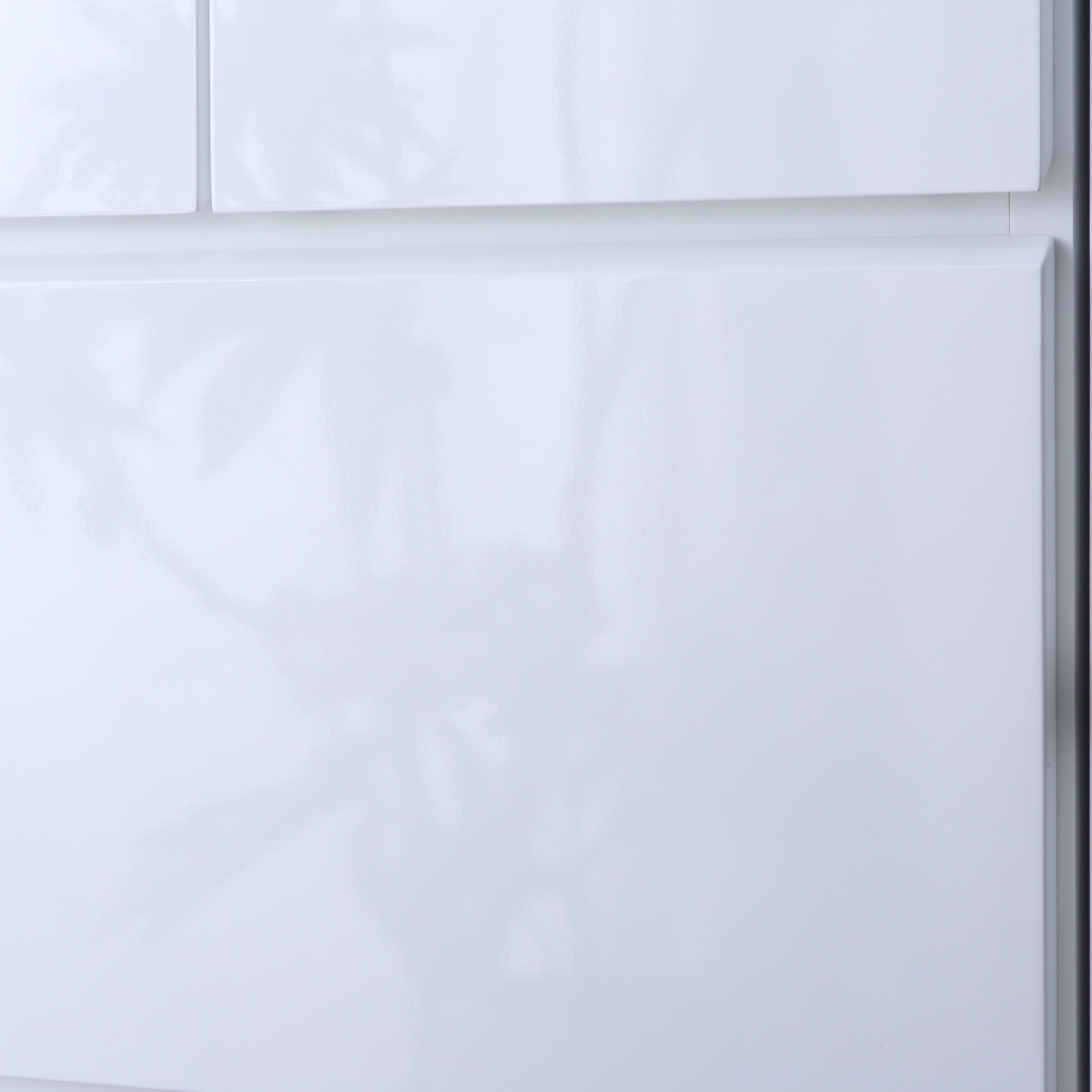 ローチェスト 幅89.5cm 鏡面仕上げ 完成品 ( チェスト 収納 引出し 鏡面 クローゼット 2段 3杯 フルオープン お手入れ簡単 衣類収納 ディスプレイ ホワイト )