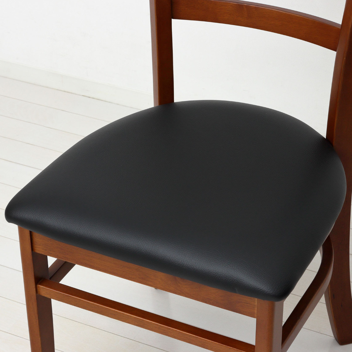 ダイニングチェア 座面高43cm 2脚セット ハング 木製 ( チェア ダイニング 天然木 イス 椅子 食卓椅子 肘なし アームレス 完成品 いす 食卓 リビング リビングチェア シンプル 木製チェア 座面 ウレタン 背もたれ ハンガー形状 ) 【ナチュラル】 ナチュラル