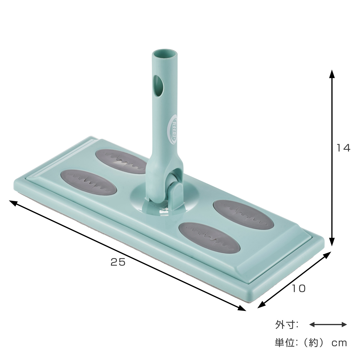 フローリングワイパー ヘッド Toffy ジョイント 床掃除 フローリング ワンタッチ 付け替え ( ヘッドのみ フロアワイパー 拭き掃除 おしゃれ クリーナー 掃除 掃除用品 掃除グッズ ) 【グレージュ】 グレージュ