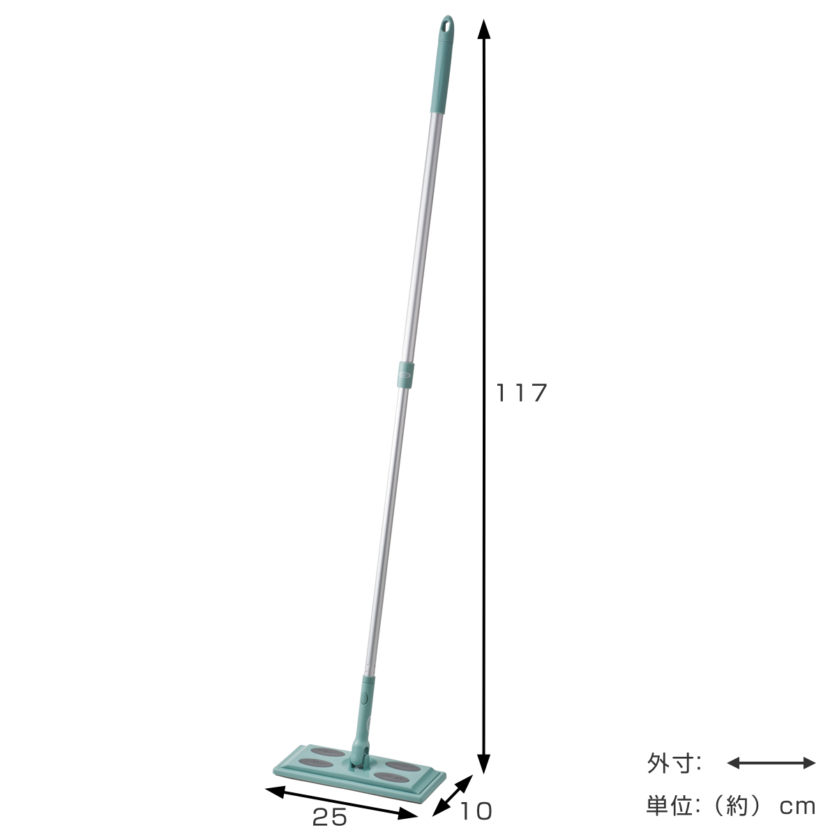 フローリングワイパー Toffy ジョイント 床掃除 フローリング ワンタッチ ( フロアワイパー 拭き掃除 おしゃれ クリーナー 掃除 掃除用品 掃除グッズ )