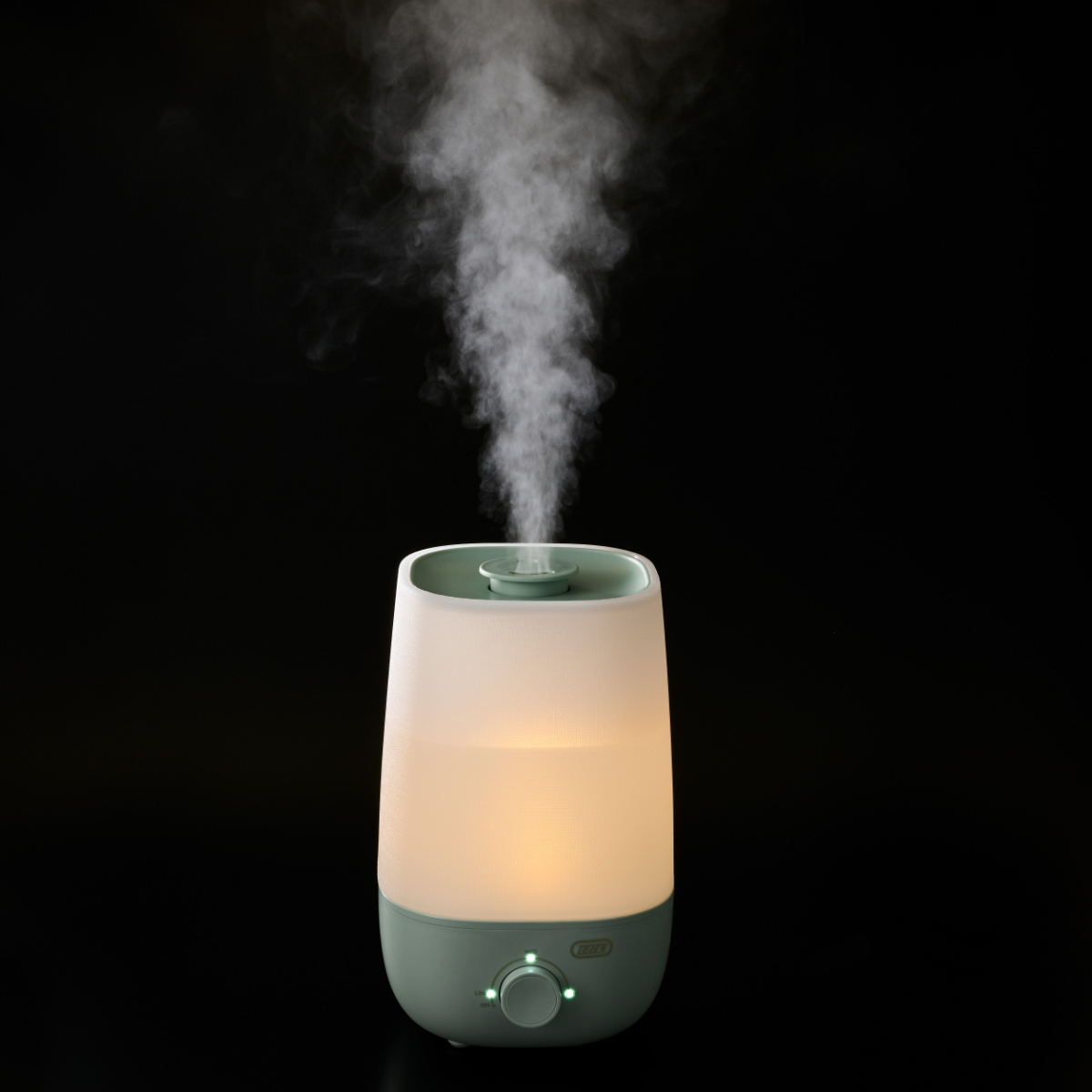 加湿器 2L アロマ加湿器 3段階調整可能 Toffy ( 超音波 ミスト 卓上 2リットル 上から給水 LEDライト付き 加湿 かわいい インテリア コンパクト エッセンシャルオイル アロマウォーター ACアダプター くすみカラー おしゃれ ) 【グレージュ】 グレージュ