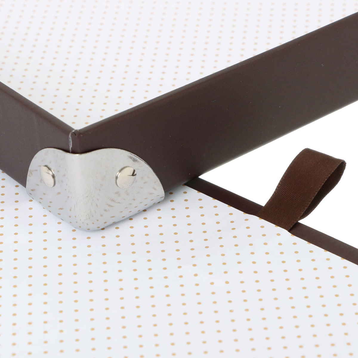 収納ボックス Toffy マジックボックス S ふた付き 幅15.5×奥行26×高さ13.5cm ( 収納 ボックス 箱 紙 紙製 パルプ フタ付き 小物収納 小物入れ ケース ストック 積み重ね 金属 金具付き 丈夫 折りたたみ 整理整頓 片付け ) 【ショコラブラウン】 ショコラブラウン