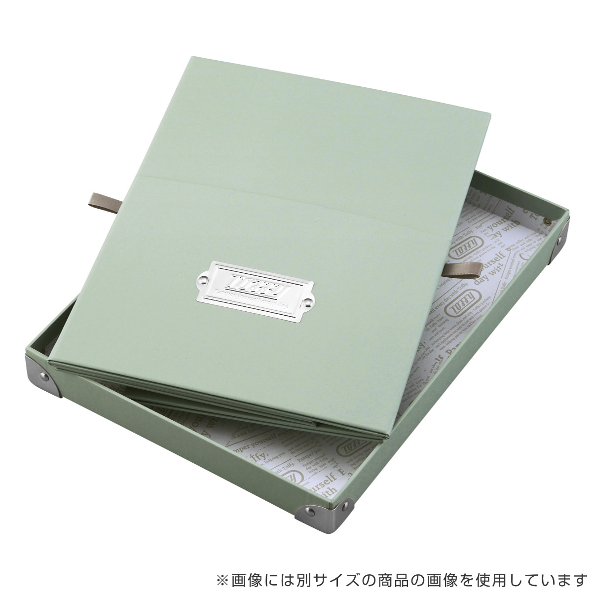 収納ボックス Toffy マジックボックス XL ふた付き 幅31×奥行40×高さ21cm ( 収納 ボックス 箱 紙 紙製 パルプ フタ付き 小物収納 小物入れ ケース ストック 積み重ね 金属 金具付き 丈夫 折りたたみ 整理整頓 片付け ) 【アッシュホワイト】 アッシュホワイト