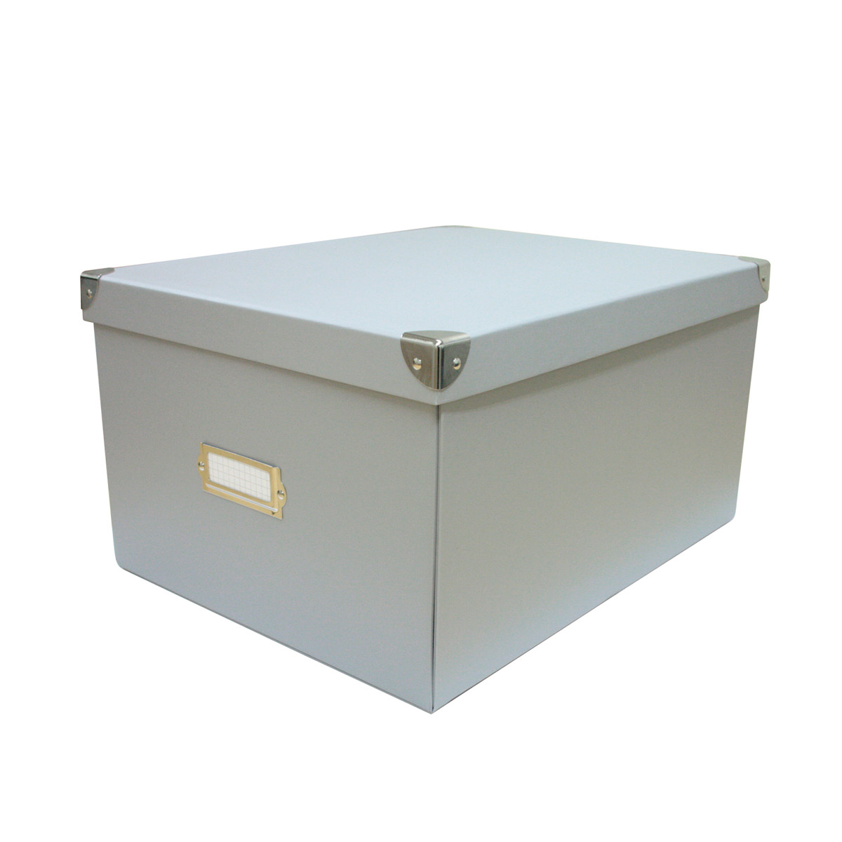 収納ボックス roomonize マジックボックス XL ふた付き 幅31×奥行40×高さ21cm ( 収納 ボックス 箱 紙 紙製 パルプ フタ付き 小物収納 小物入れ ケース ストック 積み重ね 金属 金具付き 丈夫 折りたたみ 整理整頓 片付け ) 【ブラック】 ブラック