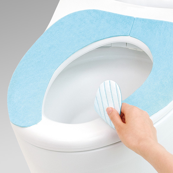 便座カバー 吸着べんざシート ぴたQ ブルー ( 便座シート ベンザシート べんざシート おくだけ 節電 吸着 置くだけ トイレ用品 洗える ) 【ピンク】 ピンク