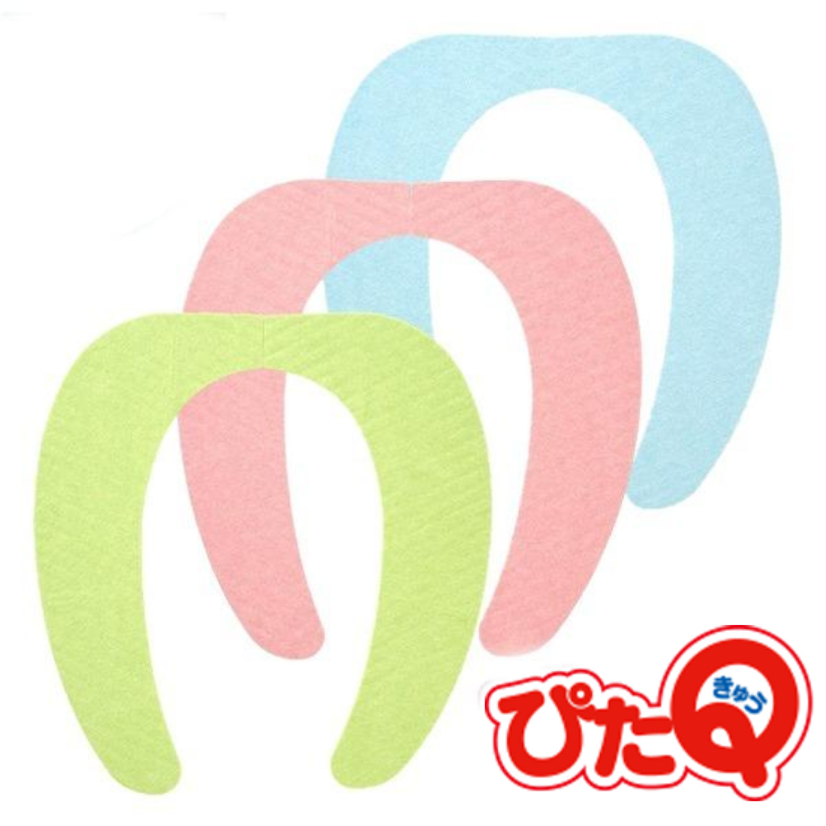 便座カバー 吸着べんざシート ぴたQ 3色組 （ 便座シート ベンザシート べんざシート おくだけ 節電 吸着 置くだけ トイレ用品 洗える ）