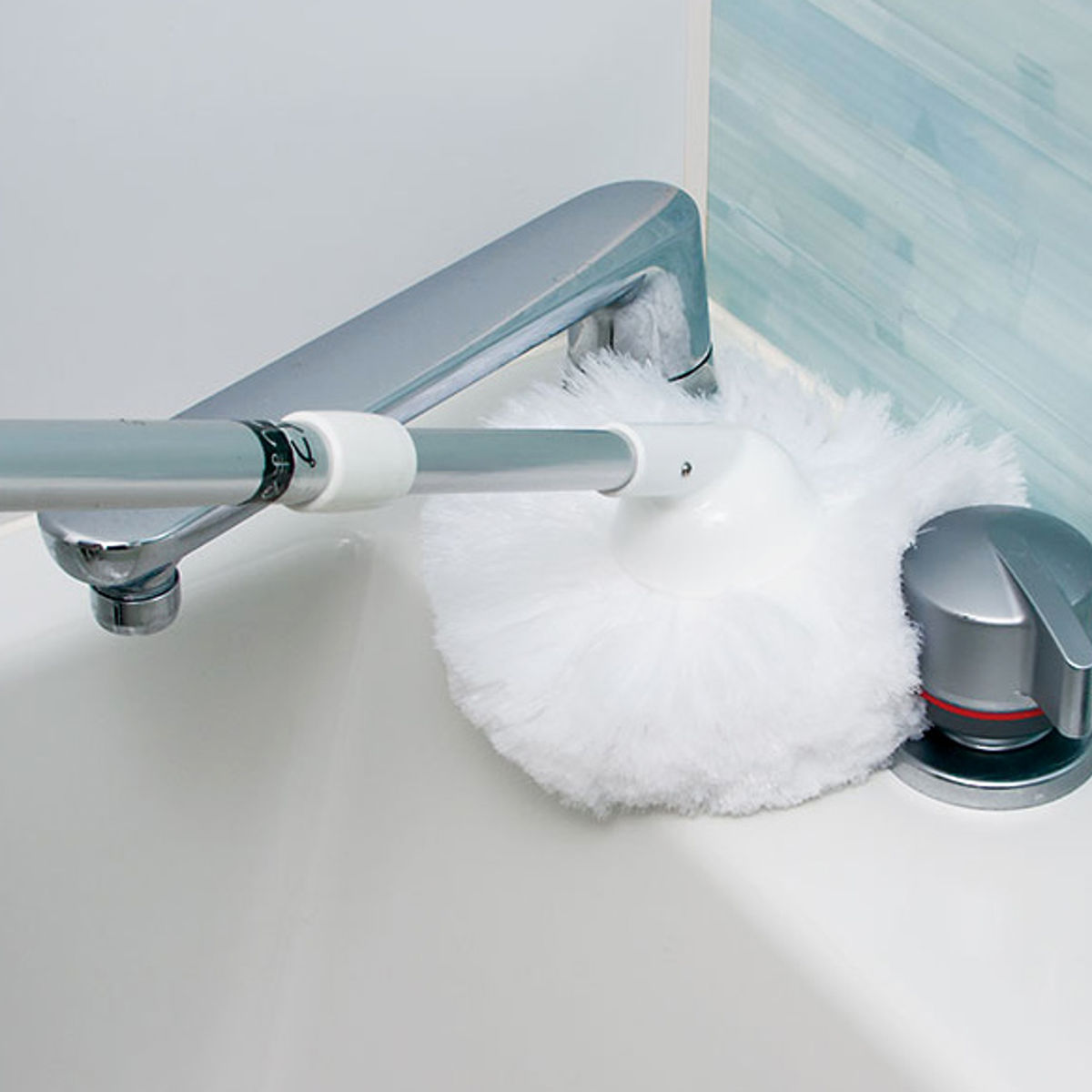 激落ちくん バスブラシ 伸縮式 お風呂まるごと バスクリーナー ショート ( 風呂掃除 バス ブラシ 柄付き 伸縮 掃除 そうじ 清掃 浴室掃除 浴槽掃除 掃除用品 便利 そうじ用品 清掃用品 高所 )