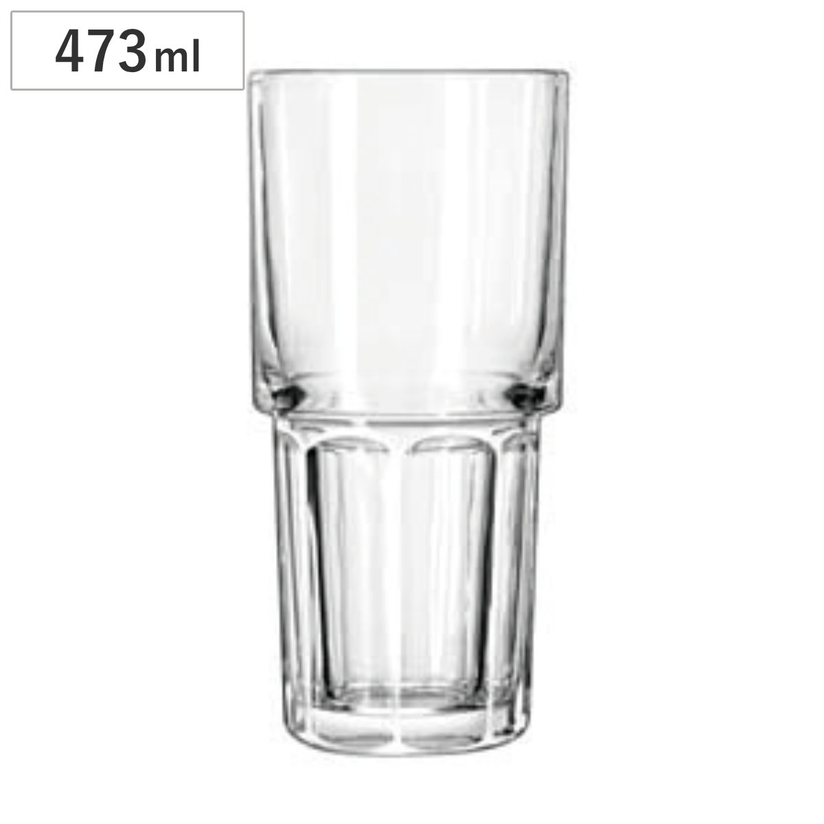 Libbey リビー グラス ジブラルタル スタック 473cc （ 473ml ガラス スタッキング コップ タンブラー 食器 シンプル おしゃれ ）