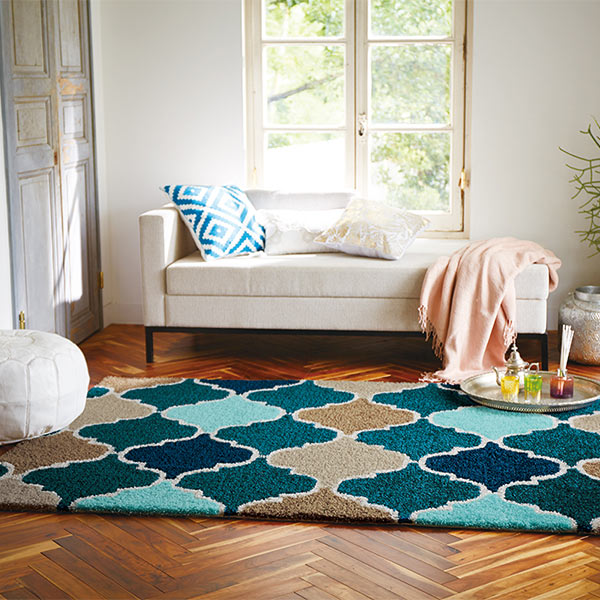 ラグ 約1.5畳 140×200cm 防ダニ 防炎 床暖 ホットカーペット対応