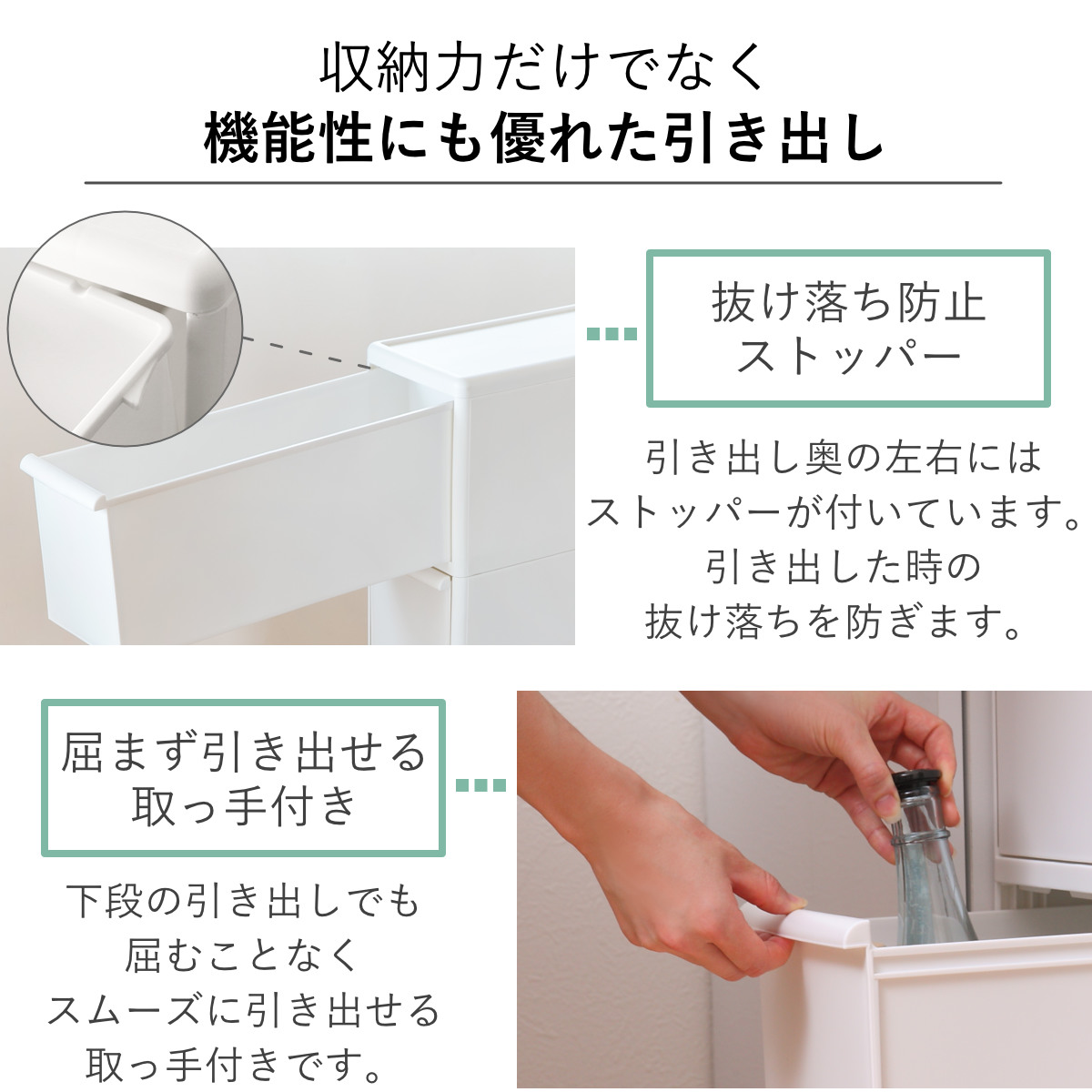 キッチンストッカー スリムストレージ トールストッカー 幅17cm 3段 TS-111L ( ストッカー スリム 収納ストッカー キッチン収納 隙間収納 17cm 18cm スリムストッカー すきま すき間 キッチン 収納 スリムキッチンラック 三段 ) 【ホワイト】 ホワイト