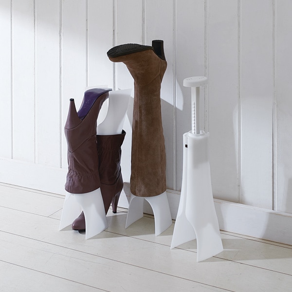 ブーツホルダー スペースセーバー 1足分 2個入り ( ブーツキーパー ブーツスタンド シューキーパー ブーツ 2個 靴 収納 省スペース 伸縮 ショート ロング 脱臭剤付き 脱臭 消臭 逆さ 靴箱 玄関 靴収納 シューズ )