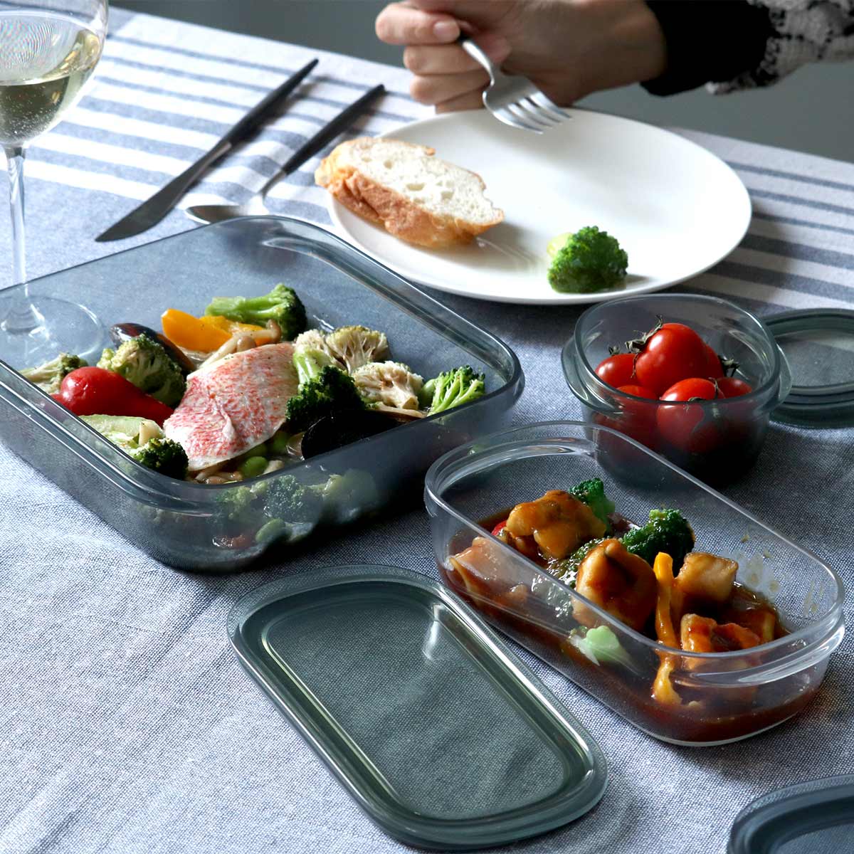 保存容器 1.2L 調理ができる保存容器 Lサイズ ( 日本製 密閉 プラスチック 電子レンジ対応 食洗機対応 冷凍庫OK 電子レンジ調理器 保存 容器 フードコンテナ 1200ml 透明 割れにくい 軽い 丈夫 キャニスター フードストッカー ) 【グリーン】 グリーン