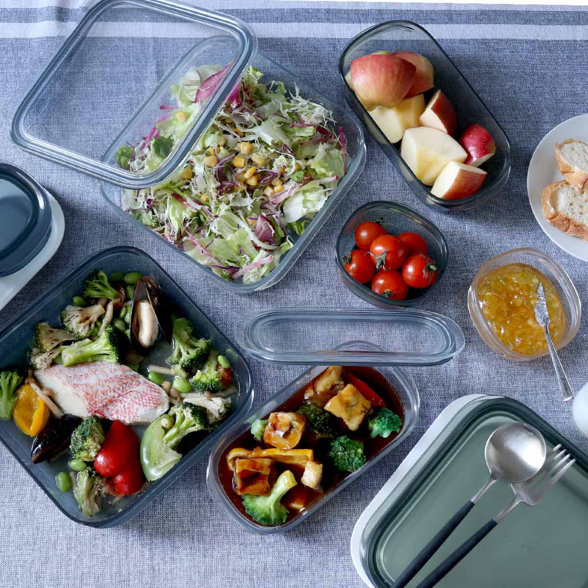 保存容器 1.2L 調理ができる保存容器 Lサイズ ( 日本製 密閉 プラスチック 電子レンジ対応 食洗機対応 冷凍庫OK 電子レンジ調理器 保存 容器 フードコンテナ 1200ml 透明 割れにくい 軽い 丈夫 キャニスター フードストッカー ) 【グリーン】 グリーン