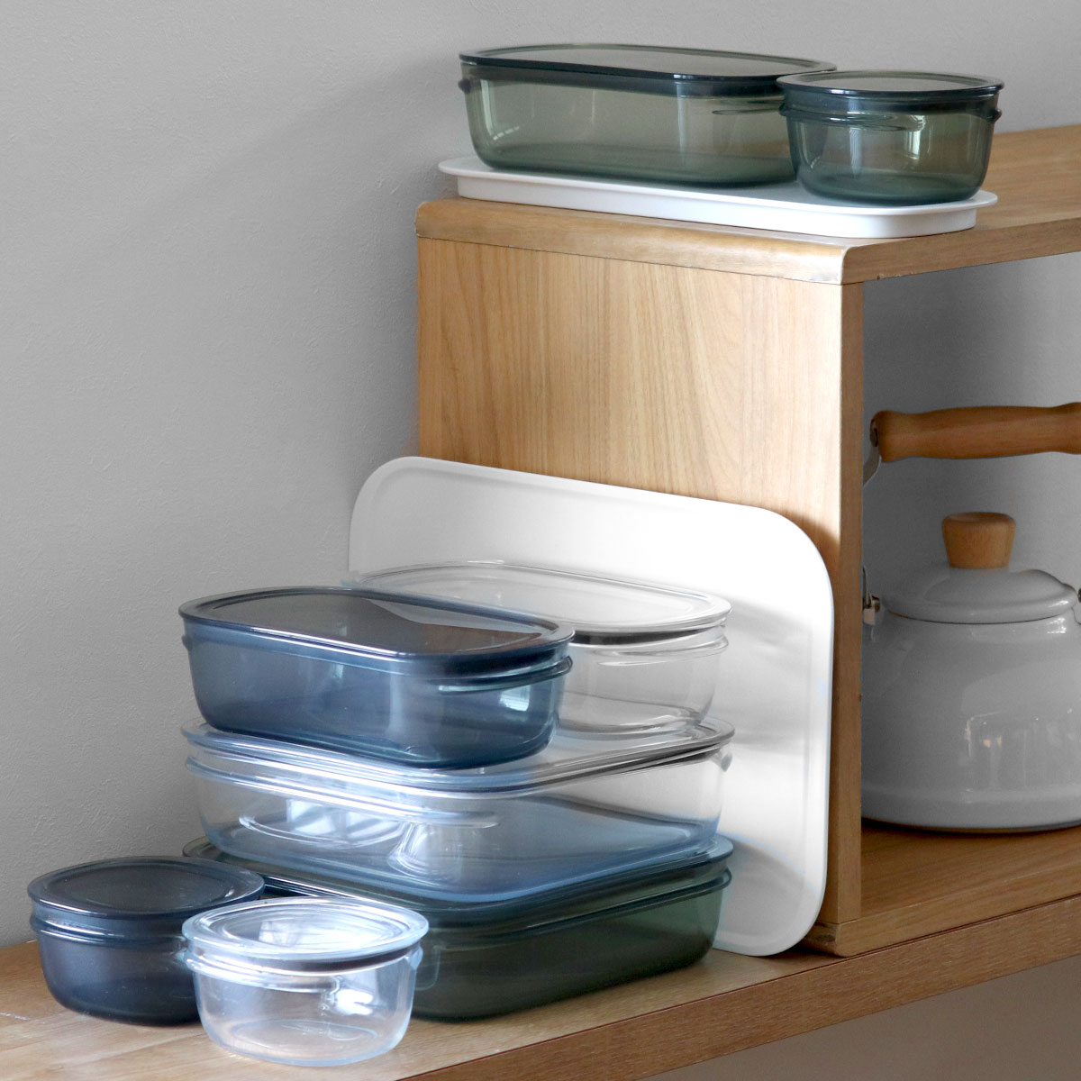 保存容器 1.2L 調理ができる保存容器 Lサイズ ( 日本製 密閉 プラスチック 電子レンジ対応 食洗機対応 冷凍庫OK 電子レンジ調理器 保存 容器 フードコンテナ 1200ml 透明 割れにくい 軽い 丈夫 キャニスター フードストッカー ) 【グリーン】 グリーン