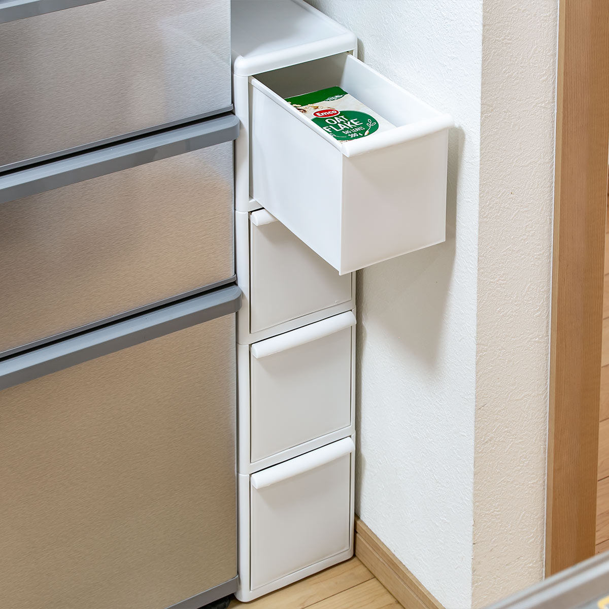 キッチンストッカー スリムストレージ トールストッカー 幅17cm