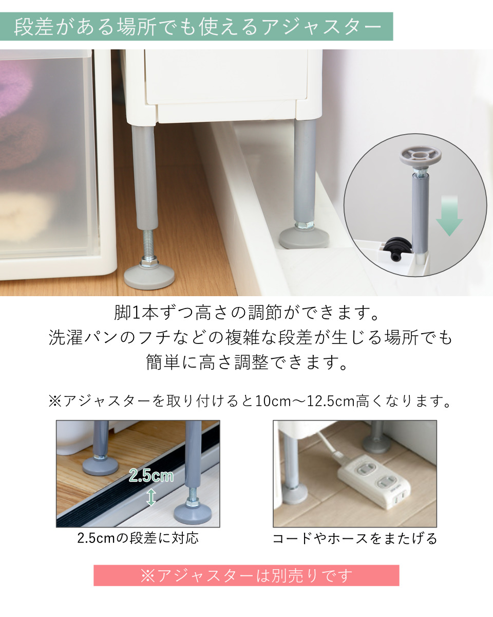 キッチンストッカー スリムストレージ トールストッカー 幅17cm 4段 TS-4L ( キャスター付き ストッカー スリム 収納ストッカー キッチン収納 隙間収納 17cm 18cm オールホワイト スリムストッカー キッチン 収納 四段 隙間 )