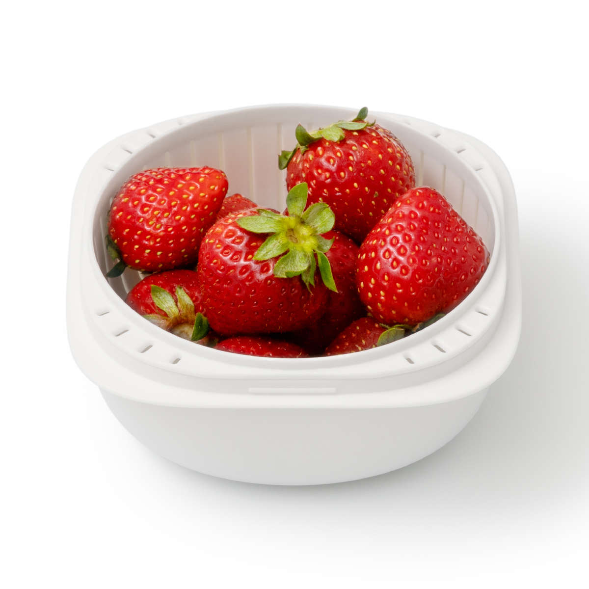 冷凍ご飯容器 蒸気であたためる 冷凍ごはん容器 4個組 収納ボックス付き 保存容器 ライクイット ( 電子レンジ調理器 冷凍 ごはん容器 蒸し器 日本製 like-it ご飯容器 レンジ 食洗機 対応 容器 保存 調理 冷凍ごはん ザル すのこ ) 【ホワイト】 ホワイト