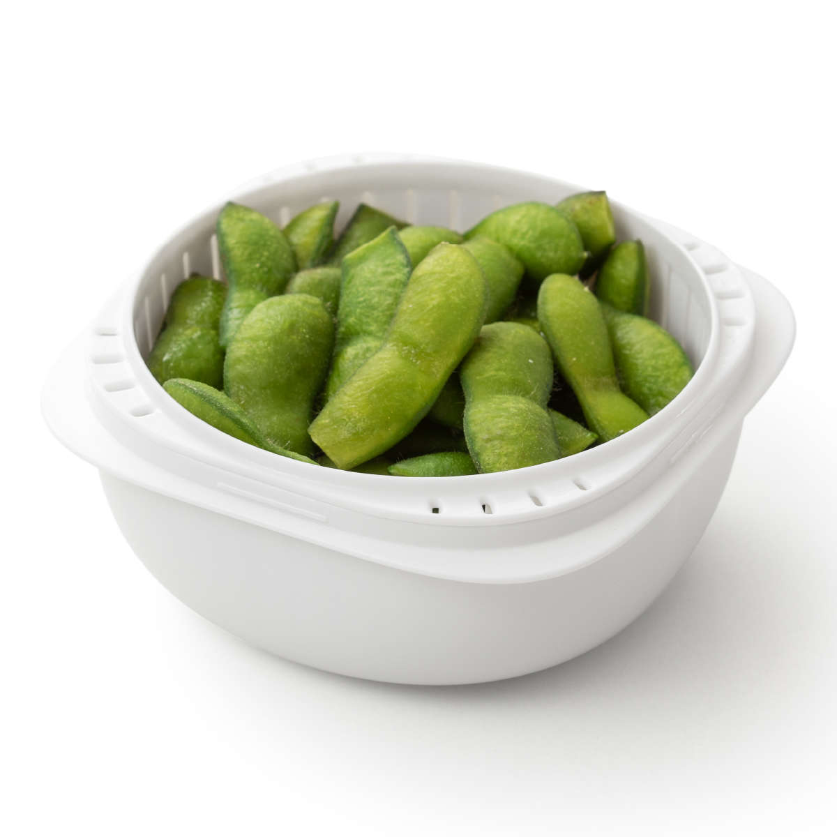 冷凍ご飯容器 蒸気であたためる 冷凍ごはん容器 4個組 収納ボックス付き 保存容器 ライクイット ( 電子レンジ調理器 冷凍 ごはん容器 蒸し器 日本製 like-it ご飯容器 レンジ 食洗機 対応 容器 保存 調理 冷凍ごはん ザル すのこ ) 【ホワイト】 ホワイト