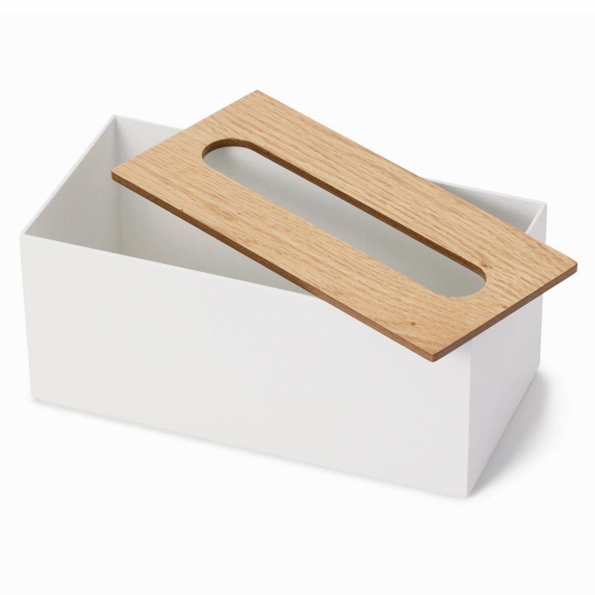 ティッシュボックス リバーシブル木蓋 Like-it ティッシュケース ( 木製 クリア プラスチック ライクイット おしゃれ インテリア ティッシュ ボックス リビング 洗面 キッチン 寝室 リバーシブル 透明 ) 【ブラック】 ブラック