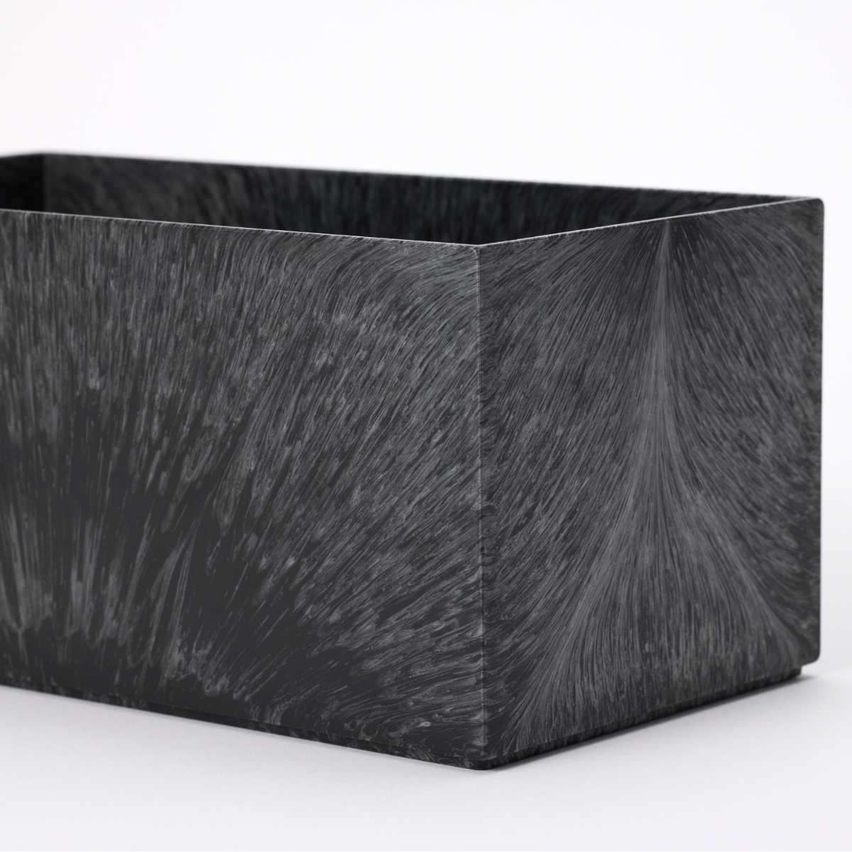 ティッシュボックス リバーシブル木蓋 Like-it ティッシュケース ( 木製 クリア プラスチック ライクイット おしゃれ インテリア ティッシュ ボックス リビング 洗面 キッチン 寝室 リバーシブル 透明 ) 【ブラック】 ブラック