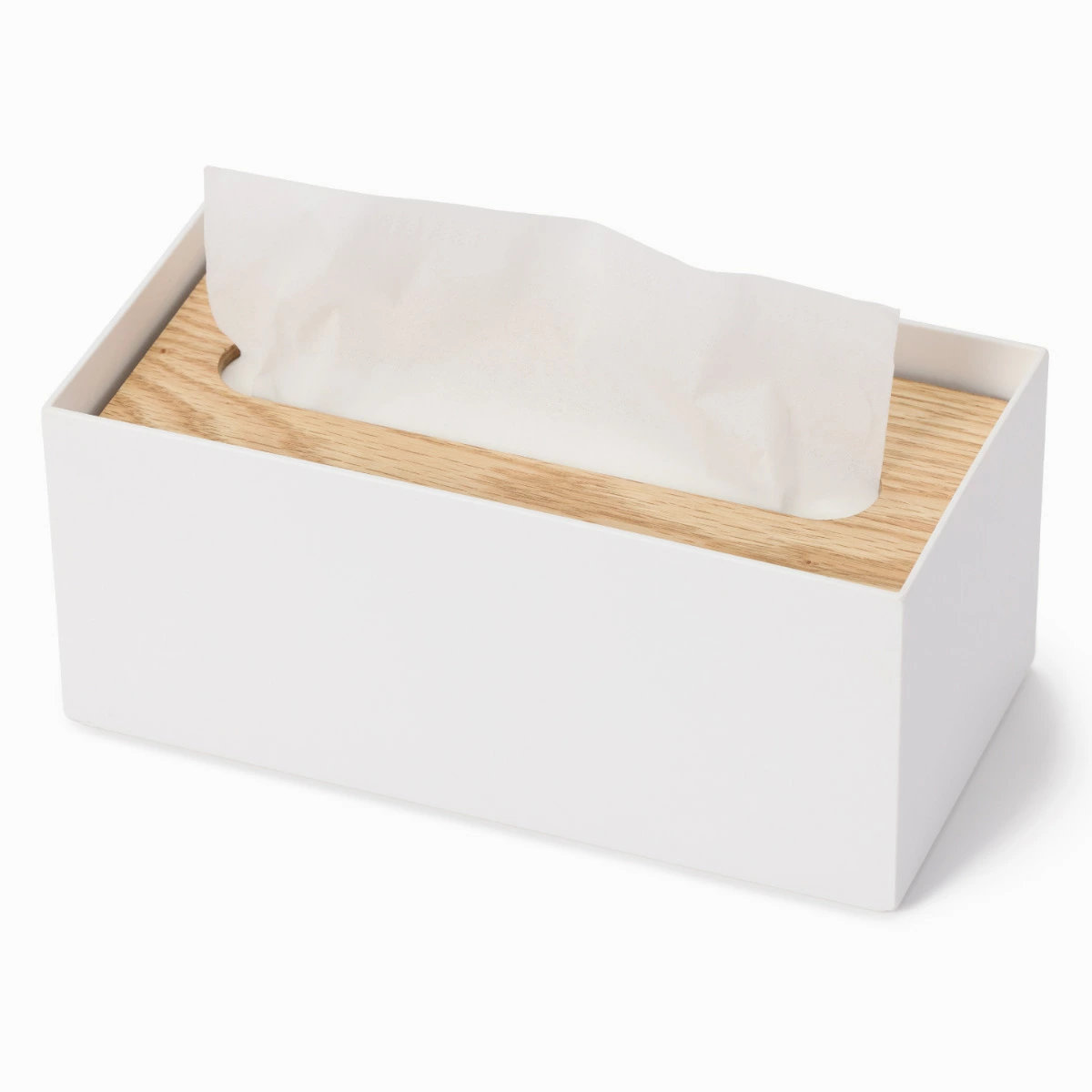 ティッシュボックス リバーシブル木蓋 Like-it ティッシュケース ( 木製 クリア プラスチック ライクイット おしゃれ インテリア ティッシュ ボックス リビング 洗面 キッチン 寝室 リバーシブル 透明 ) 【ブラック】 ブラック