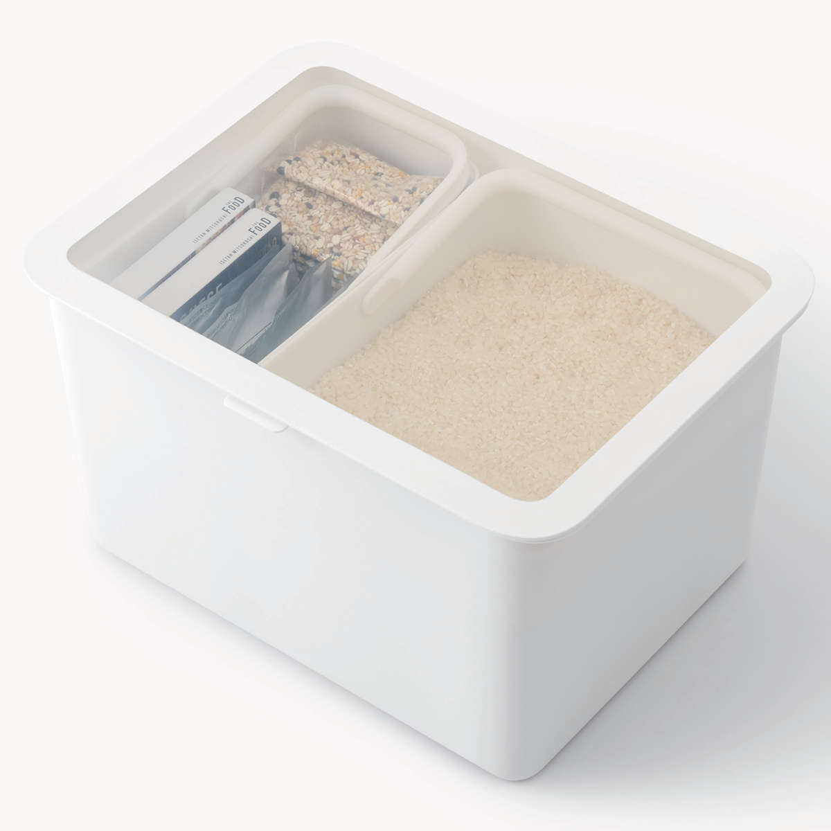 米びつ 3kg 5kg 10kg Pantry Stock Case フタ付きケース インナーセット 計量カップ付き ( ライクイット 日本製 米櫃 ライスストッカー ライスボックス 抗菌 保存容器 お米収納 白米 玄米 雑穀 分けて入れられる コンテナ like-it ) 【ブラック】 ブラック