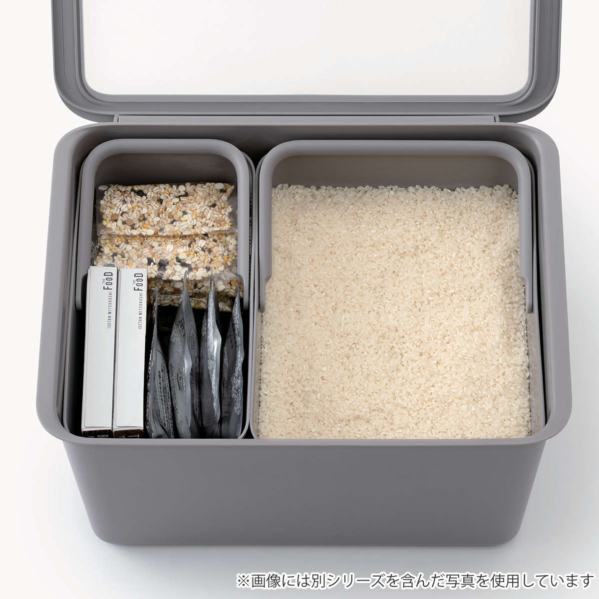 米びつ 10kg Pantry Stock Case フタ付きケース 計量カップ付き ( ライクイット 日本製 米櫃 ライスストッカー ライスボックス 抗菌 保存容器 お米収納 白米 玄米 雑穀 コンテナ 10キロ like-it ) 【ホワイト】 ホワイト