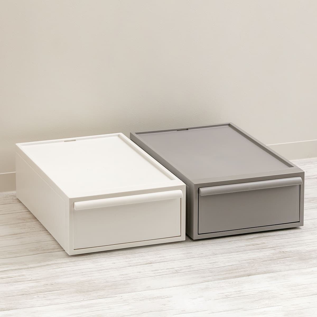 収納ケース 引き出し S 幅32×奥行52×高さ16.1cm クローゼットシステム ( 収納 クローゼット 衣類収納 衣装ケース 積み重ね プラスチック 日本製 ) 【オールホワイト】 オールホワイト