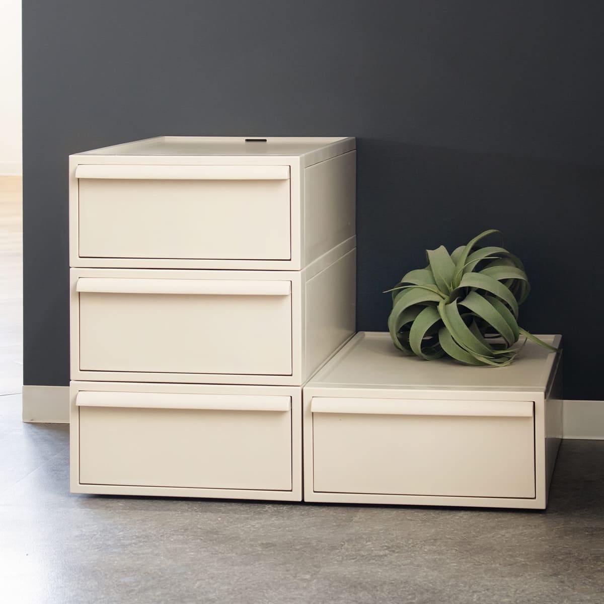 収納ケース 引き出し S 幅32×奥行52×高さ16.1cm クローゼットシステム ( 収納 クローゼット 衣類収納 衣装ケース 積み重ね プラスチック 日本製 ) 【オールホワイト】 オールホワイト