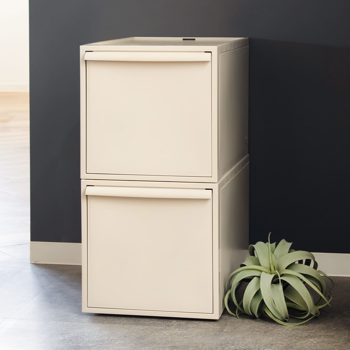 収納ケース 同色2個セット 引き出し L 幅32×奥行52×高さ31.8cm クローゼットシステム ( 収納 クローゼット 衣類収納 衣装ケース 積み重ね プラスチック 日本製 ) 【オールグレー】 オールグレー