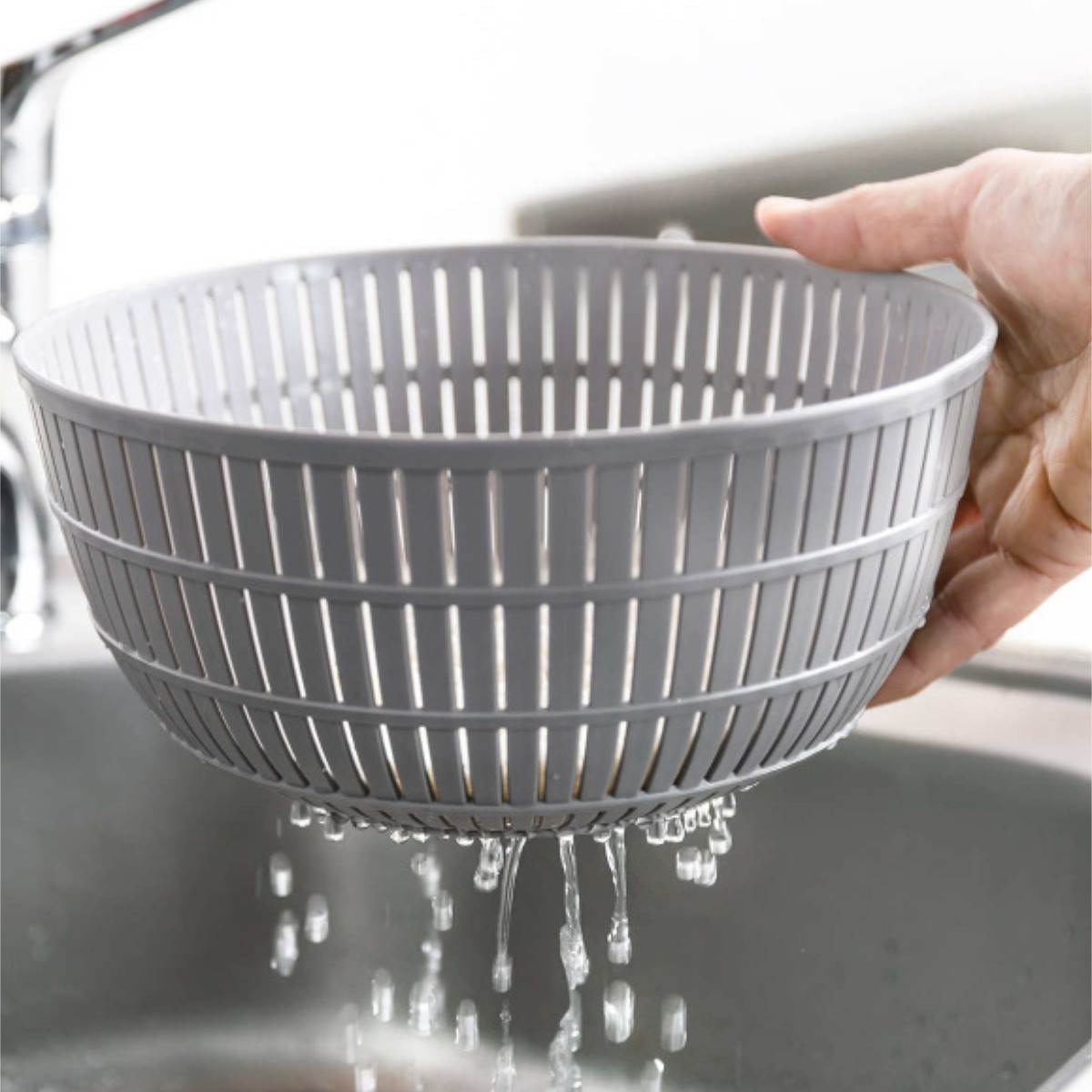 米研ぎボウル ザル ライクイット 電子レンジ対応 食洗機対応 日本製 米とぎにも使えるザルとボウル ( like-it 米研ぎザル 米とぎ セット 米研ぎ用ボウル 米研ぎボール 水切りザル 水切りボウル ) 【ピンク】 ピンク