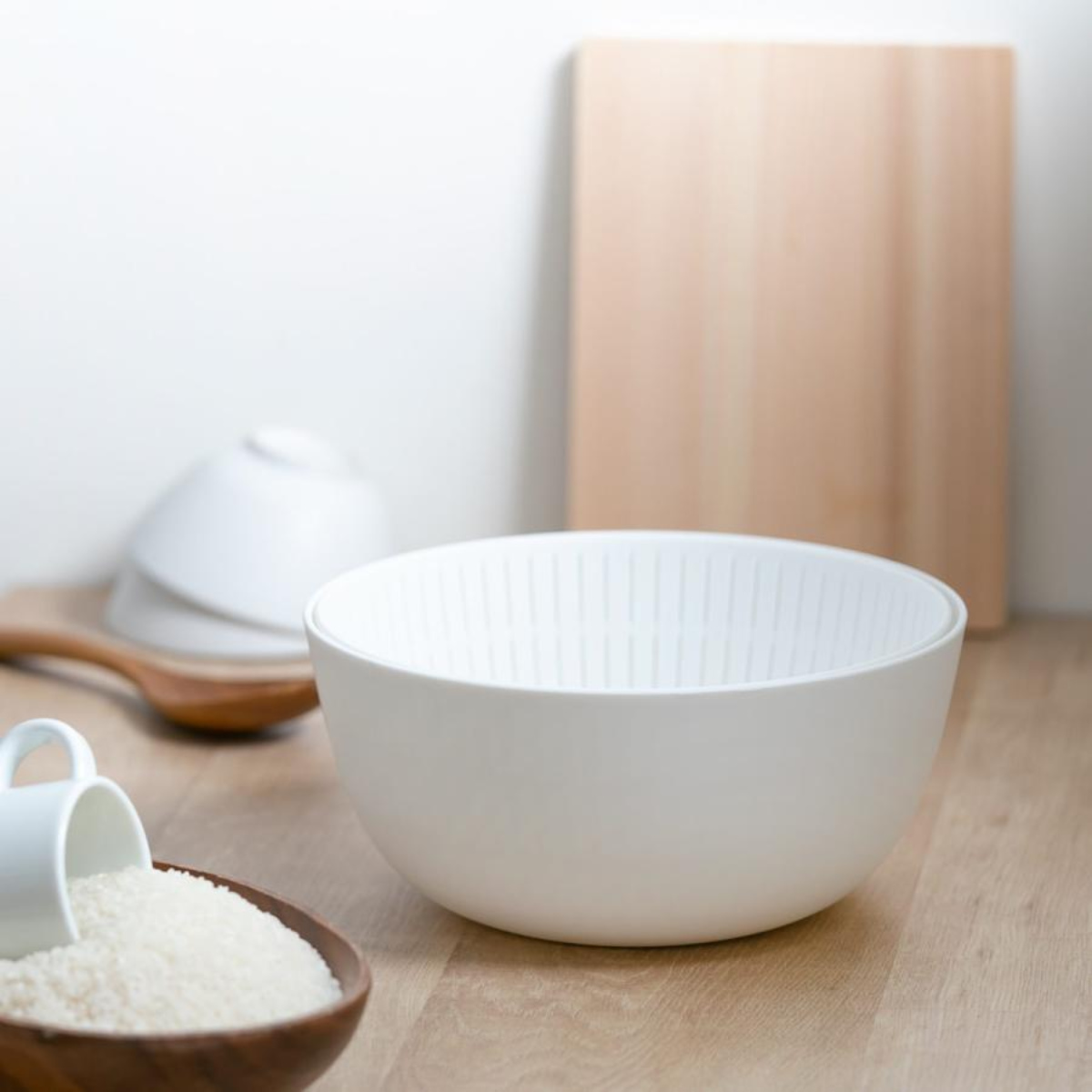 米研ぎボウル ザル ライクイット 電子レンジ対応 食洗機対応 日本製 米とぎにも使えるザルとボウル ( like-it 米研ぎザル 米とぎ セット 米研ぎ用ボウル 米研ぎボール 水切りザル 水切りボウル ) 【ピンク】 ピンク