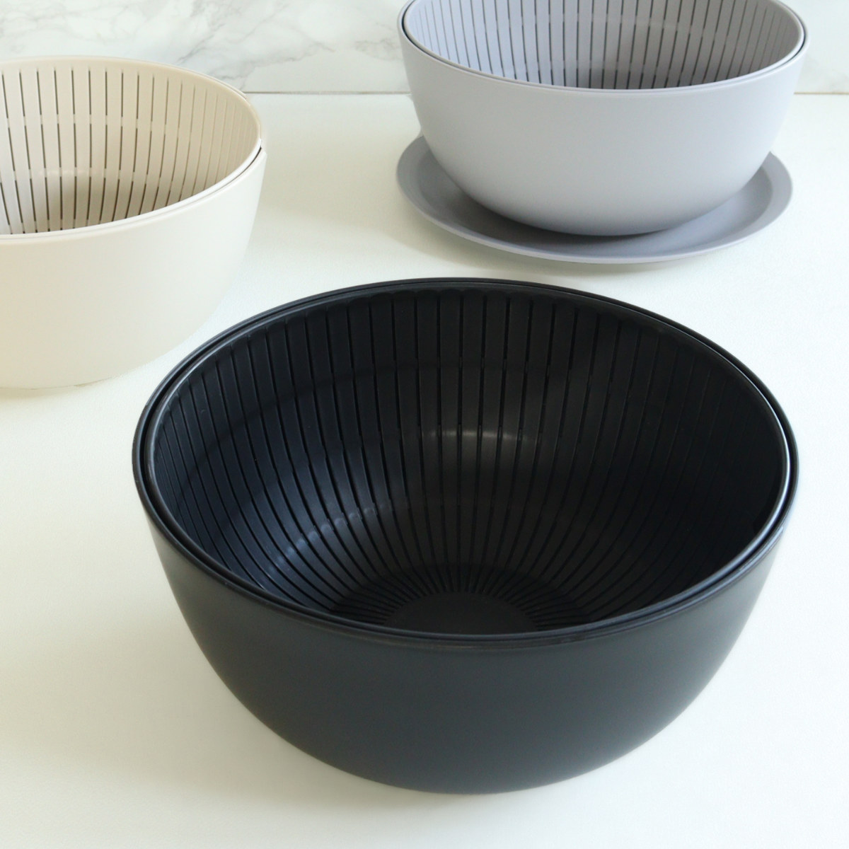 米研ぎボウル ザル ライクイット 電子レンジ対応 食洗機対応 日本製 米とぎにも使えるザルとボウル ( like-it 米研ぎザル 米とぎ セット 米研ぎ用ボウル 米研ぎボール 水切りザル 水切りボウル ) 【ピンク】 ピンク