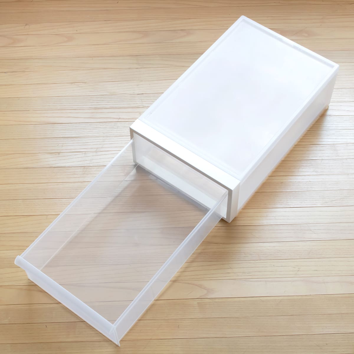 収納ケース 引き出しタイプ クローゼット収納 高さ16.1cm 日本製 同色4個セット ( 収納 衣装ケース 収納ボックス 衣類収納 プラスチック 押入れ収納 スタッキング 積み重ね プラスチック製 衣類ケース 引き出し ) 【ブラック】 ブラック