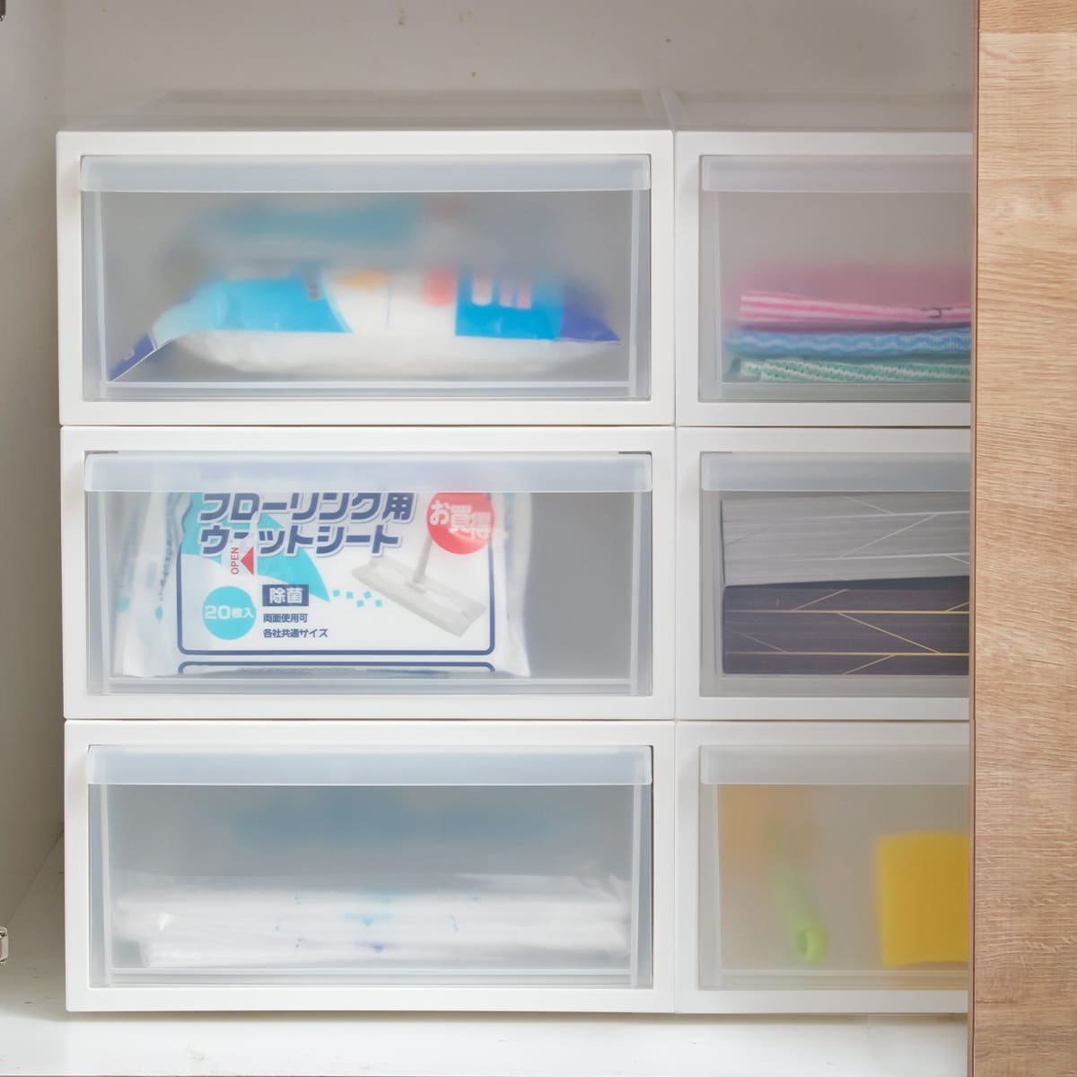 収納ケース 引き出しタイプ クローゼット収納 高さ16.1cm 日本製 同色4個セット ( 収納 衣装ケース 収納ボックス 衣類収納 プラスチック 押入れ収納 スタッキング 積み重ね プラスチック製 衣類ケース 引き出し ) 【ブラック】 ブラック