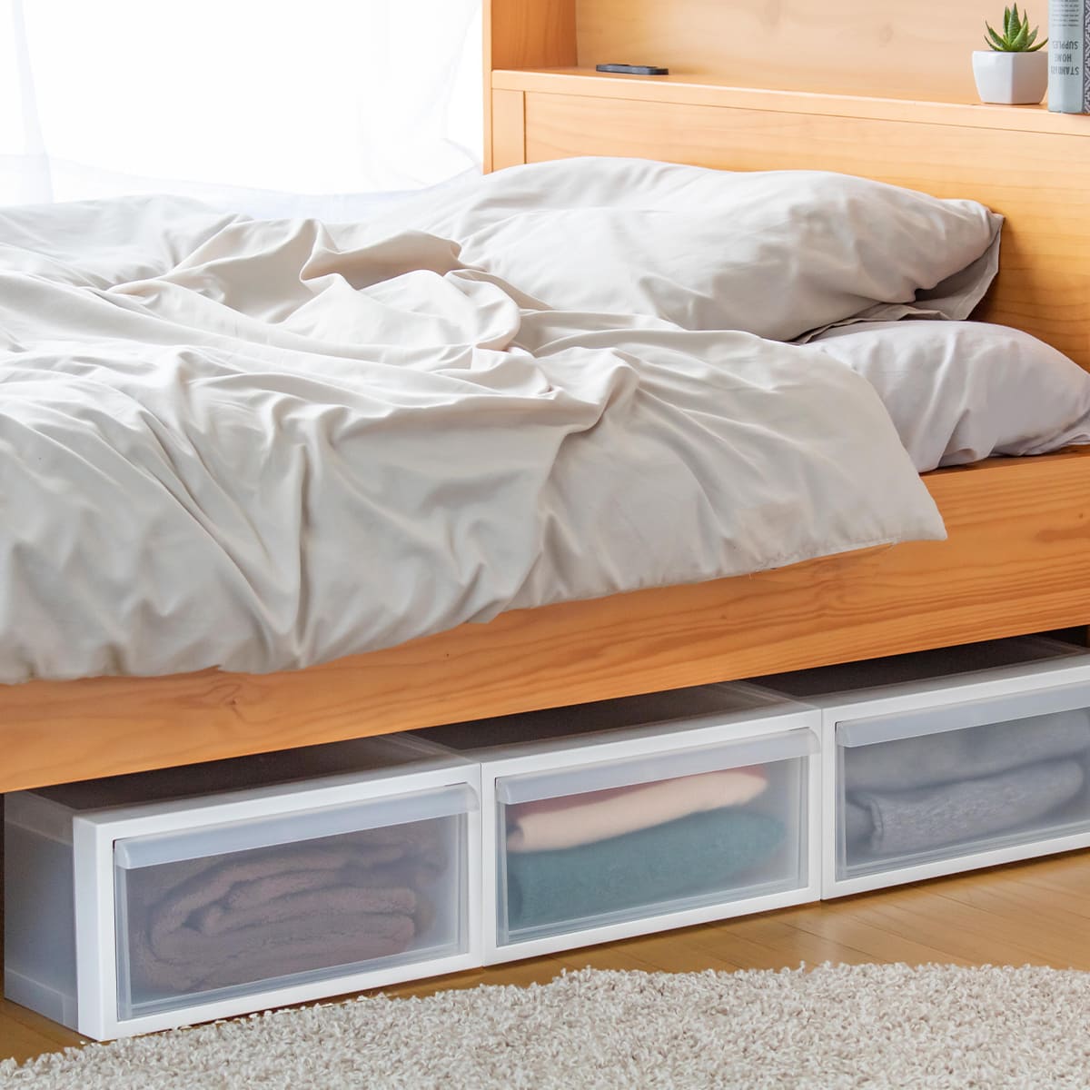 収納ケース 引き出しタイプ クローゼット収納 高さ16.1cm 日本製 同色4個セット ( 収納 衣装ケース 収納ボックス 衣類収納 プラスチック 押入れ収納 スタッキング 積み重ね プラスチック製 衣類ケース 引き出し ) 【ブラック】 ブラック